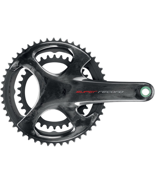Campagnolo Super Record Ultra-Torque TI Carbon 12v Kurbelgarnitur.
