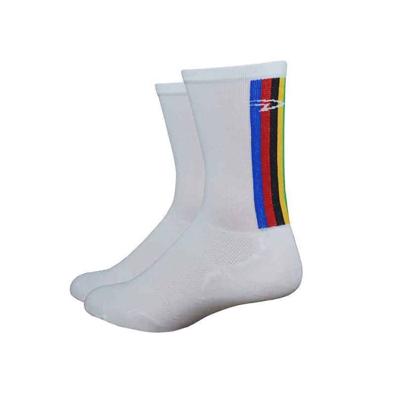 Calzini Defeet Levitor Lite, White-World Champ