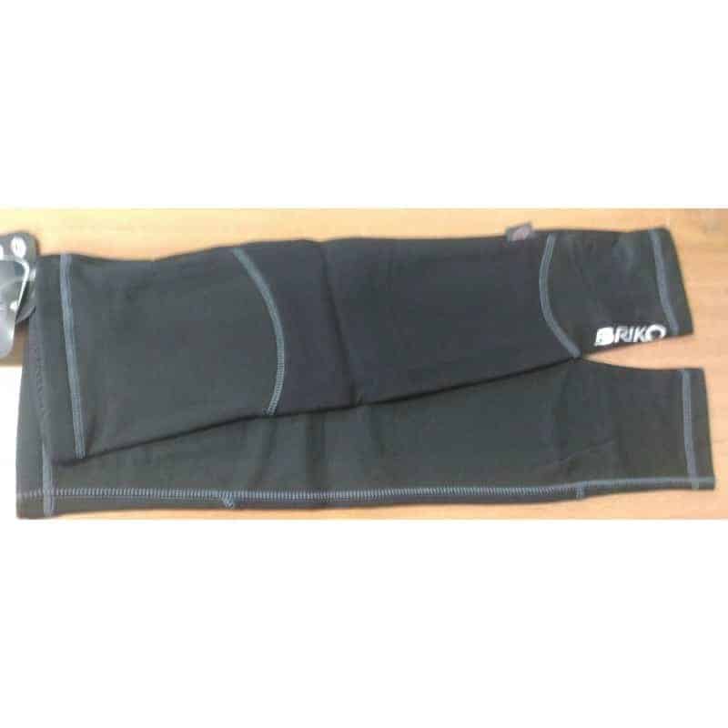 2 pares mangas de ciclismo Briko Azamuff Dynamo, preto