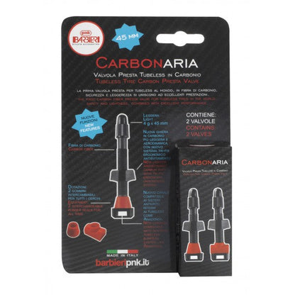 Paar Carbon Tubeless Presta-Ventile – 45 mm