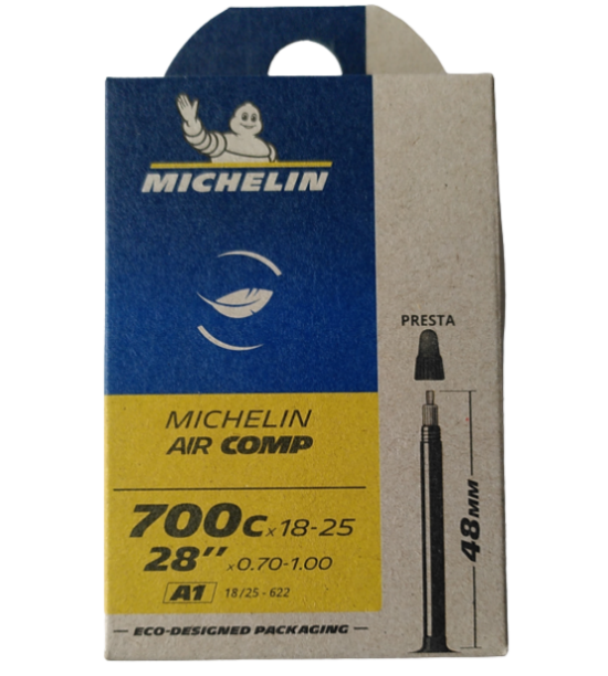 Michelin Air Comp 700x18-25 Válvula Presta 48mm