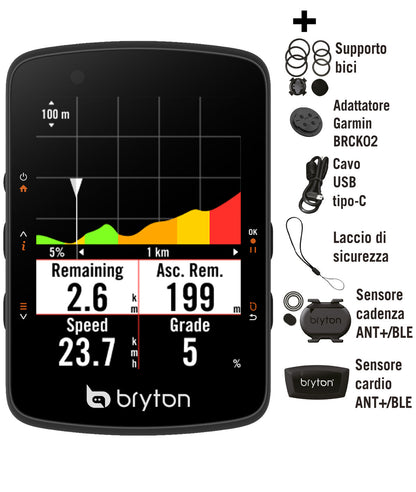 Bryton Rider 550D z CAD i HRM