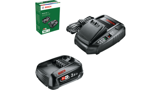 Bosch Starterset 18 V (2,5 AH + Batterie bei 1830 PS)