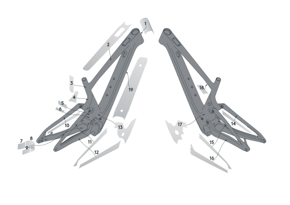 Kit de proteção de quadros Syncros para Scott Lumen Eride