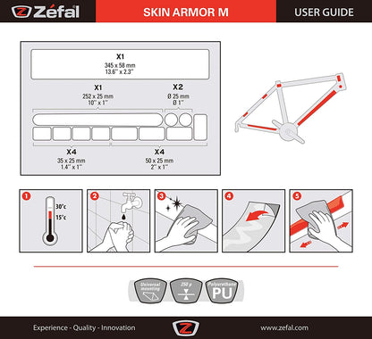 Protección de armadura de piel de piel zefal M