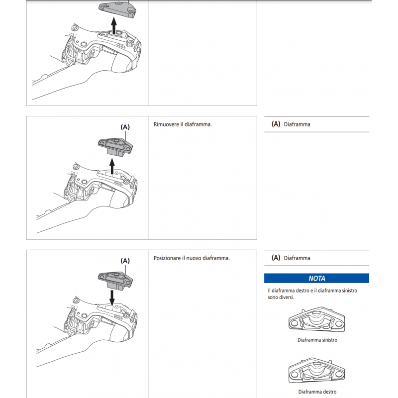 Shimano ST-R9120 Regula diaframma diaframa