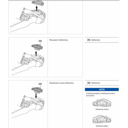 Shimano ST-R9120 Regula diaframma diaframa