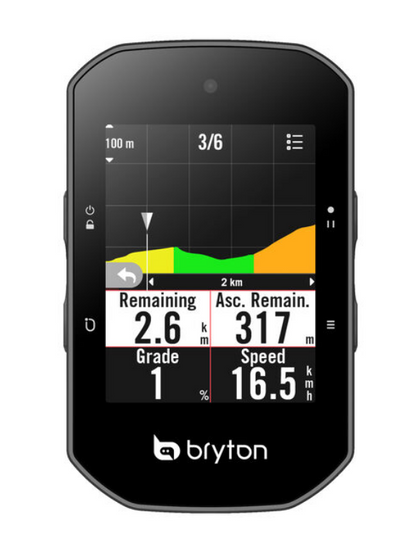 Bryton Rider S500 T -cyklus