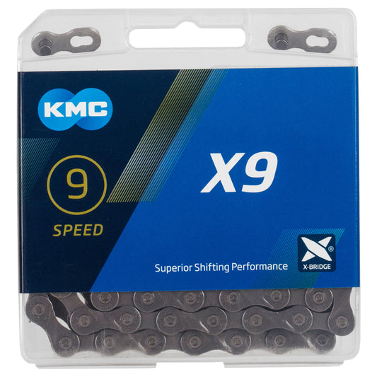 KMC -Kette X9 - 9 Silbergeschwindigkeit / 114 L